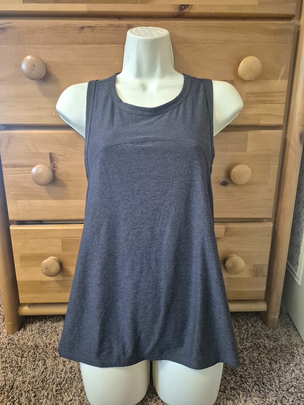 NWR Old Navy Charcoal Gray Cloud Soft Scoop Neck Tank Size L
